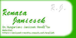 renata janicsek business card